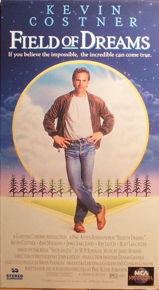 Field of Dreams (VHS, PG, 1997) Kevin Costner, Drama Like New