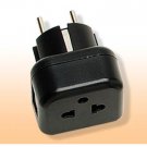 VDE Earth 5mm Round Pin Plug to American 3 Prong Plug MVR11 VDE Earth 5mm Round Pin Plug to American 3 Prong Plug MVR11