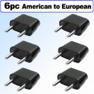 American to European Outlet Plug Adapter - 6 Pack American to European Outlet Plug Adapter - 6 Pack