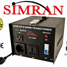 Simran AC-1500 Watt Voltage Transformer Heavy-Duty, CE Approved, with Switch Breaker, Fuse Protected Simran AC-1500 Watt Voltage Transformer Heavy-Duty, CE Approved, with Switch Breaker, Fuse Protected