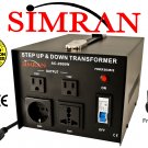 Simran AC2000W 2000 Watt Step UP/DOWN Voltage Converter Transformer for Heavy-Duty Continuous Use