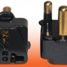 Type M South Africa Universal Grounded Plug Adapter Black Type M South Africa Universal Grounded Plug Adapter Black