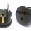 SS-409 European Schuko Plug With Grounding Black Type E/F SS-409 European Schuko Plug With Grounding Black Type E/F
