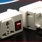 609-E Universal Plug Adapter with Switch for UK Outlet Type G
