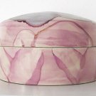 Medium Round Ceramic Container with Lid, Pink