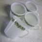 Corelle, Corning Ware, Spring Blossom / Crazy Daisy Mugs, Set of 4