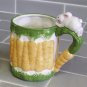 Mugs, Bunnys and Carrots, Orange, Green, Set of 2