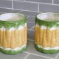 Mugs, Bunnys and Carrots, Orange, Green, Set of 2