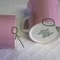 Mikasa, Country Gingham, Cotton Candy, Pink, Mugs, set of 3, Vintage, Rare!