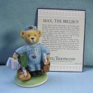 Franklin Mint, Hotel Teddington by Carol Lawson, Max the Bellboy Figurine, 1986