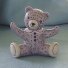 Franklin Mint, Americana Teddy Bear, Calico Teddy, Lavender, 1991