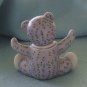 Franklin Mint, Americana Teddy Bear, Calico Teddy, Lavender, 1991
