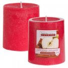 Luminessence Spa Collection Apples & Cinnamon Pillar Candles, 2.875"