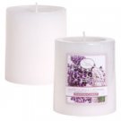 Luminessence Spa Collection White Lilacs & Lavender Pillar Candles, 2.875"