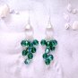 Rich Aquamarine Waterfall Earrings