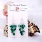 Rich Aquamarine Waterfall Earrings