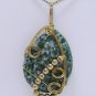 Wire-Wrapped Tree Agate Gemstone Pendant