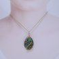 Wire-Wrapped Tree Agate Gemstone Pendant