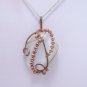 Wire-Wrapped White Cat's Eye Cabochon Pendant