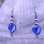 Brilliant Electric Blue 3-Strand Necklace and Earring Set