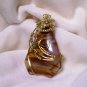 Wire-Wrapped Volcanic Cherry Quartz Pendant
