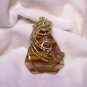 Wire-Wrapped Volcanic Cherry Quartz Pendant