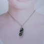 Wire-Wrapped Moss Agate Gemstone Pendant
