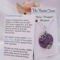 Wire-Wrapped Dyed Plum Kiwi Jasper Gemstone Pendant