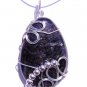 Wire-Wrapped Black Labradorite Gemstone Pendant