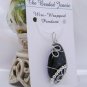 Wire-Wrapped Black Labradorite Gemstone Pendant