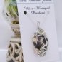 Wire-Wrapped Multi-Colored Marble Stone Pendant