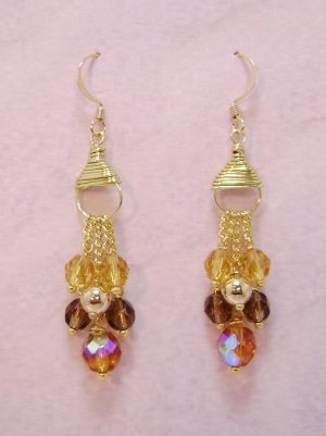 Amber Lights Demi-fall Earrings