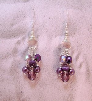 Purple Passion Demi-fall Earrings