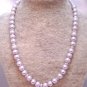 Wisteria Mist/Aqua Pearl and Crystal Single-Strand Necklace