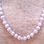 Wisteria Mist/Aqua Pearl and Crystal Single-Strand Necklace