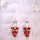 Red Jasper Demi-fall Earrings