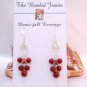 Red Jasper Demi-fall Earrings