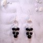 Black Obsidian Demi-fall Earrings