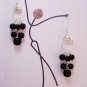 Black Obsidian Demi-fall Earrings