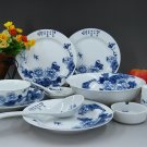 Fine Bone China Dinnerware set 28PCS Blue and White Porcelain