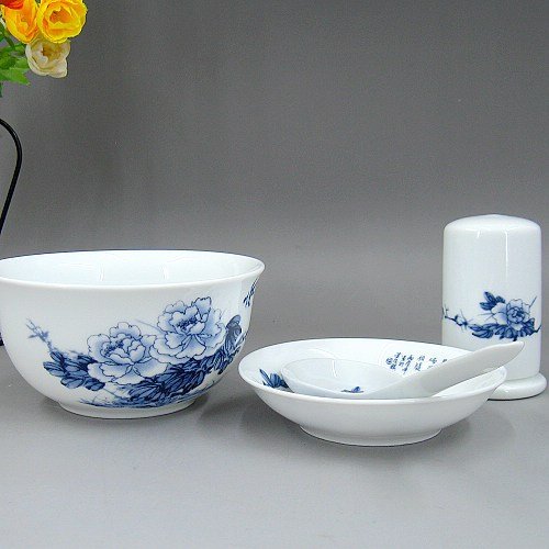 Fine Bone China Dinnerware Set 28pcs Blue And White Porcelain 1913