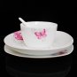 Fine Bone China Dinnerware Set 28PCS Rose and Butterfly Wedding Gift