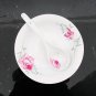Fine Bone China Dinnerware Set 28PCS Rose and Butterfly Wedding Gift
