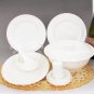 Fine Bone China Dinnerware Set 28PCS Pure White