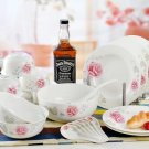 Fine Bone China Dinnerware Set 28PCS Rose and Love Wedding Gift