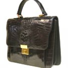 Genuine Crocodile Leather Black For Men
