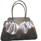 Genuine Snake Leather Grey Color Handbag