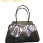 Genuine Snake Leather Grey Color Handbag
