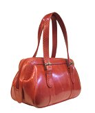 Genuine Snake Leather Bright Pink Handbag