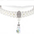 Swarovski Crystal Pearls Elegant Necklace.